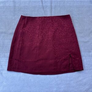 Forever 21 Burgundy Skirt